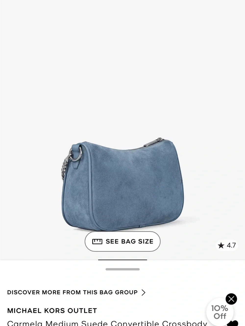Michael Kors soft blue